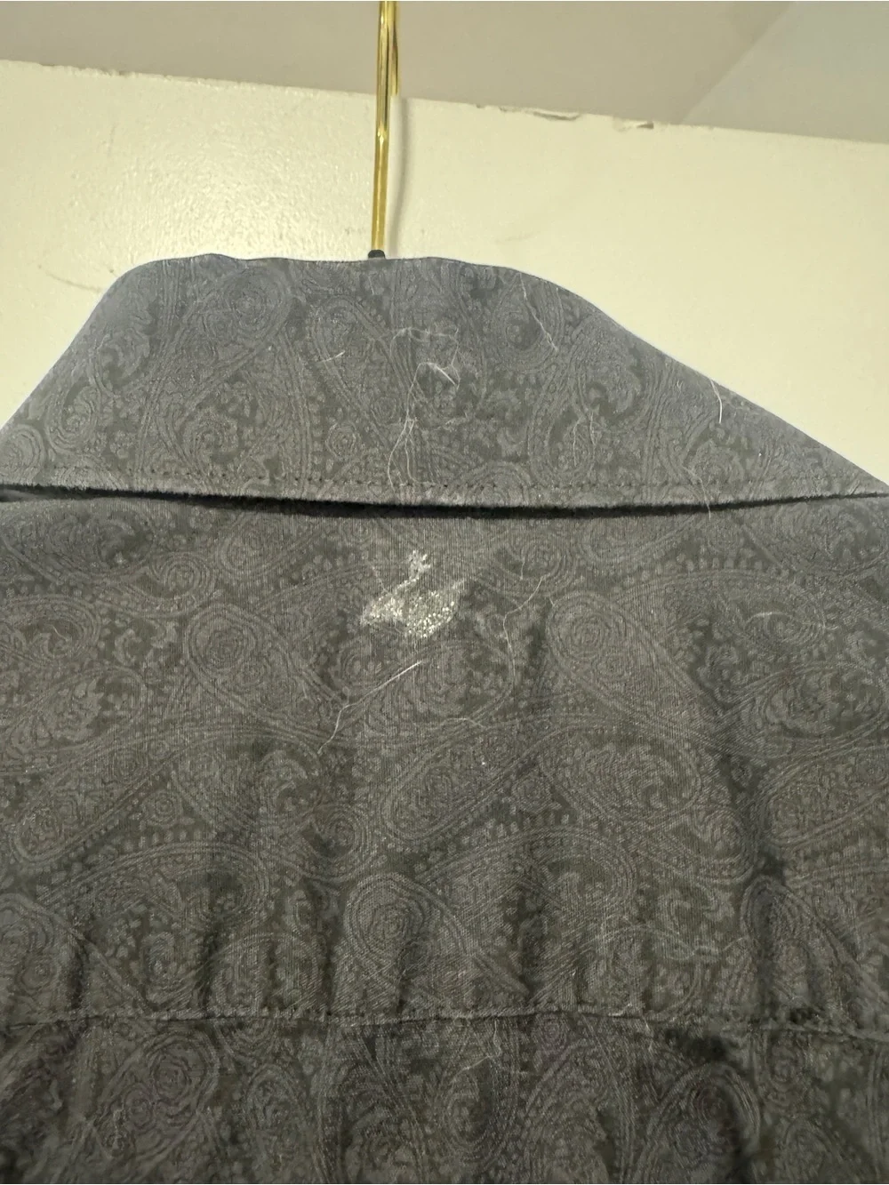 Express Slim MX Black Paisley Jacquard Dress Shirt | Slim Fit | Size Large